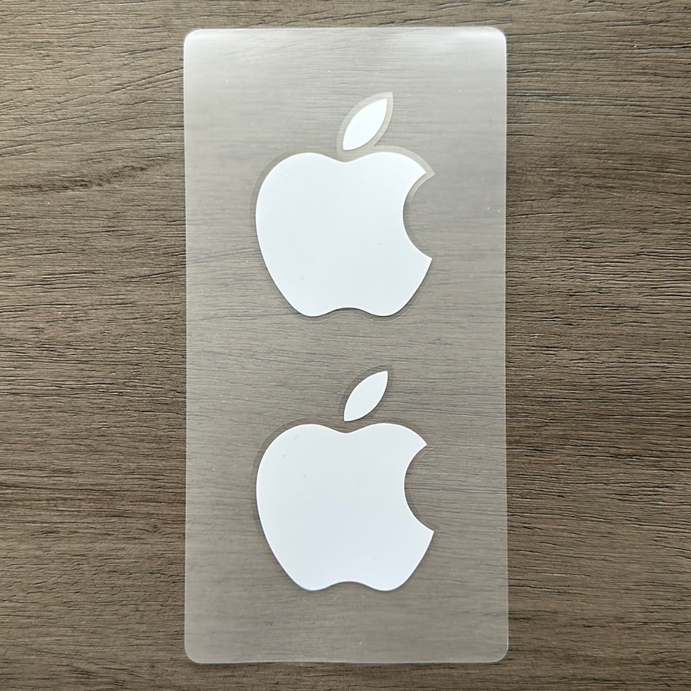 *Authentic* Apple Logo Decal Stickers - Set of 2